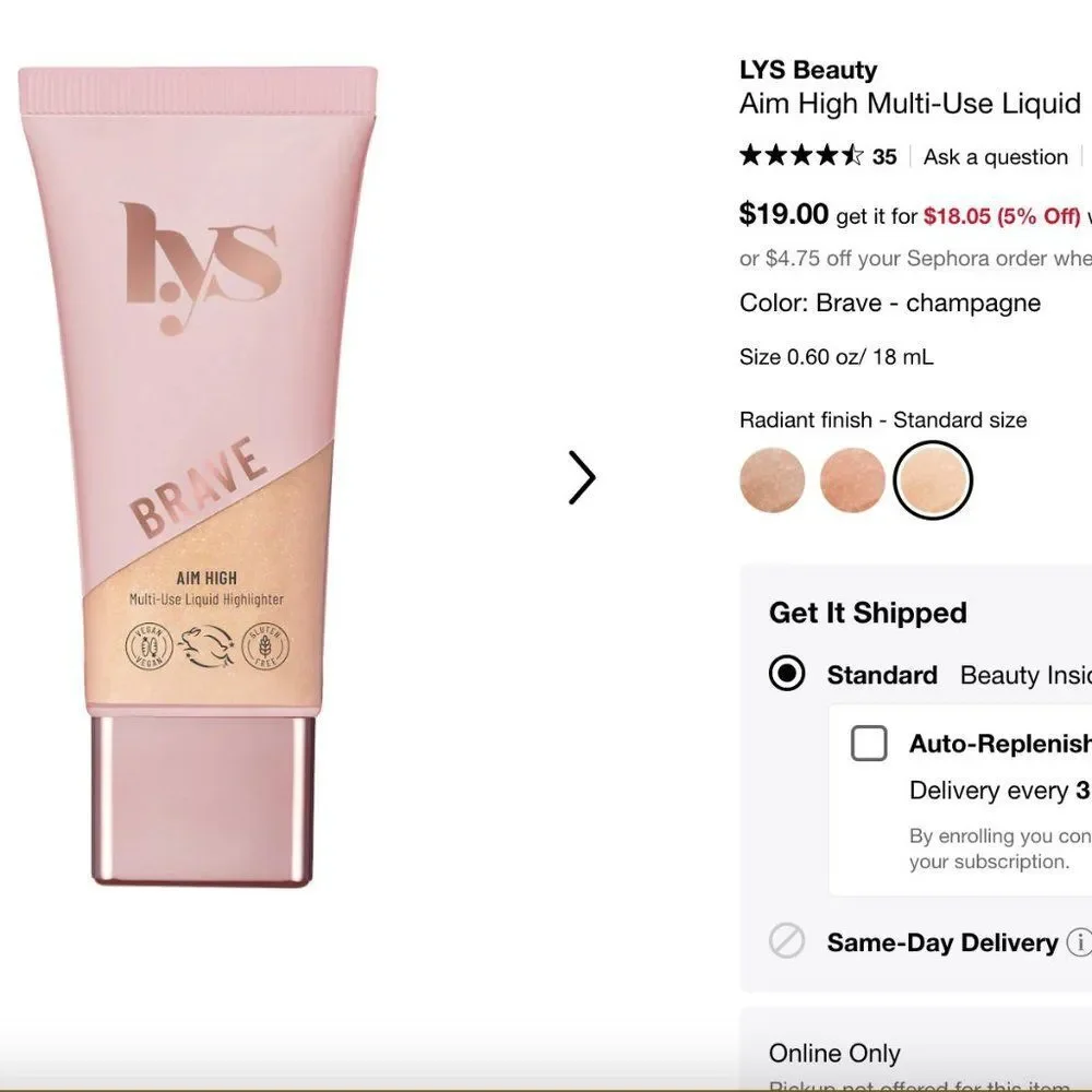 Lys Beauty | Aim High Multi Use Liquid Highlighter